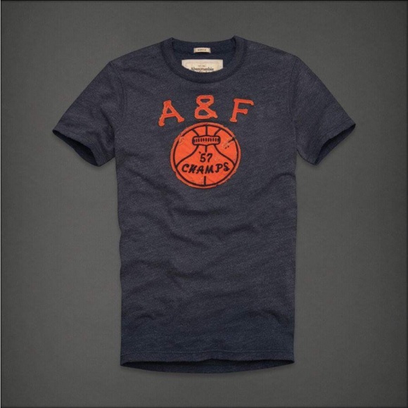 NEW ABERCROMBIE MEN VINTAGE BASKETBALL CHAMPS T SHIRT MUSCLE DISTRESSED COLLEGE - Picture 16 of 16